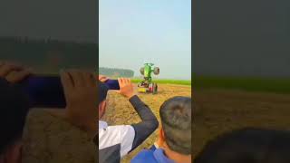 Modified John Deere Tractor Stunt || #shorts #johndeere #stunt