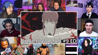 CHAINSAW MAN #9 Ending│Aimer「Deep down」REACTION MASHUP | チェンソーマンED9 海外の反応