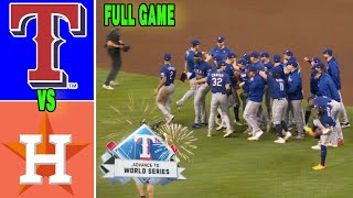 Astros VS Rangers [FULL GAME] ALCS GAME 7  Octobers 23, 2023 - MLB Highlights | MLB Postseason 2023