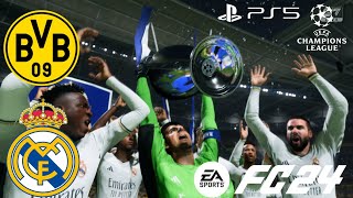 ［FC24］Jugando Champions League 2024 Final Borussia Dortmund vs Real Madrid Gameplay sin comentarios