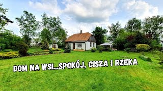 Dom na wsi,spokój,cisza i piękna rzeka.Prace w ogrodzie i wreszcie ogórki posadzone. Obrzeża montaż.