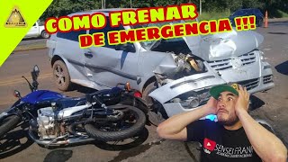 Como Frenar Tu Moto  (Frenada de Emergencia en  3 pasos Rapidos)