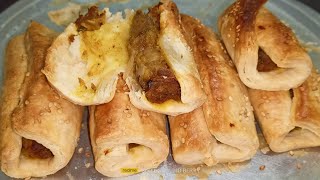 Bakery style Veg potato puff roll || Potato veg roll recipe || #puff #vegroll #potato #candidberry