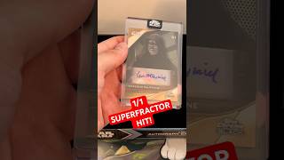 1/1 HIT!! WE PULLED A ONE OF ONE SUPERFRACTOR AUTOGRAPH CARD! #starwars #darthvader #villain #yoda