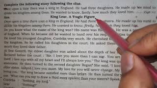 King lear Completing story