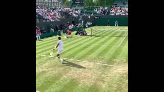 Felix Auger-Aliassime on beastmode at Wimbledon!🍀