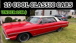 Unique Driver Lowest Prices: 10 Classic Cars For Sale Under $10,000