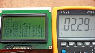 ST7920 128x64 LCD Power Consumption