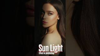 Photoshop Tutorial: Creating a Sun Light Effect in Photoshop #shorts