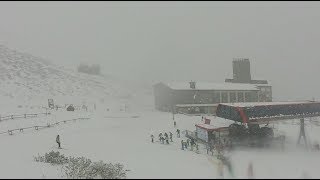 Lomnicke sedlo fast lapse-most extreme ski track slovakia