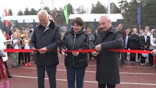 Открытие пришкольного стадиона в селе Сергеево