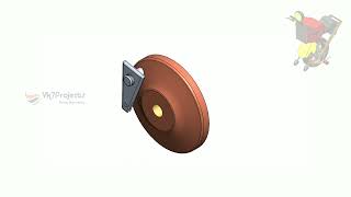 One wheel E bike Spare Parts Solidworks Design