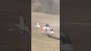 Jai Ram thakur Helicopter landing At Mandi ITI ground