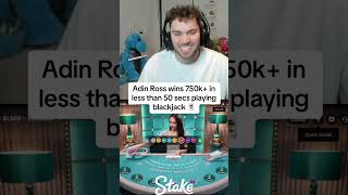 Adin Ross wins so quick!  #stake #shorts  #gambling #adinross #drake #xposed #cabrzy #xqc #n3on