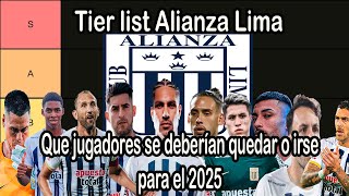 Top Alianza Lima - Quienes (Para mi) deberían irse o quedarse el siguiente año