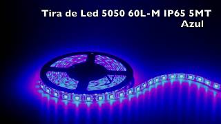 Tira de Led 5050 60L M IP65 5MT Azul