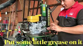 EX27 ROBIN Engine: installing new engine in a LOG SPLITTER