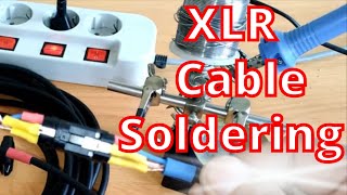 Как паять разъемы XLR | Пайка кабеля XLR