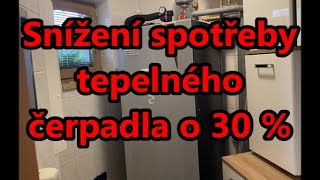 Snížení spotřeby tepelného čerpadla  o 30 %