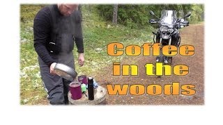 Motorcycle Camping - Coffee In The Woods