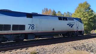 Amtrak 78: Hunton Virginia heading northbound to it's Ashland Virginia next stop on October 25, 2023