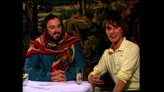 Luciano Pavarotti tippt den TED (ZDF Hitparade 26.06.1985)