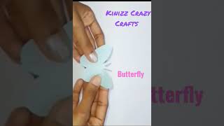 paper butterfly making#shorts #papercraft #easypapercrafts