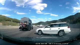 Subaru Legacy Wagon 360 Drift on Freeway