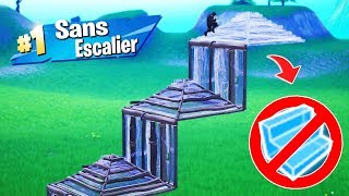 FAIRE un TOP 1 mais "SANS ESCALIER" ! CHALLENGE FORTNITE (hard)