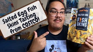 Andy Eats San Diego: Fish Skins Tasting | Trying Salted Egg Fish Skin Crispy Salmon From Costco