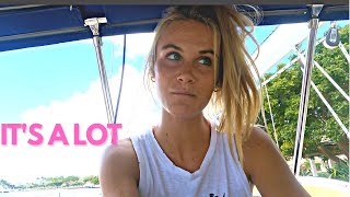 raw & real BOAT LIFE; SHE SPLASHES! but the work isn't even close to ending! [ep 50]