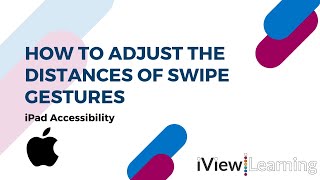 How to adjust the distances of swipe gestures.