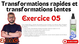 Exercice 05 - Transformations rapides et lentes  - 2 BAC - Prof MOUSLIM #bac2025