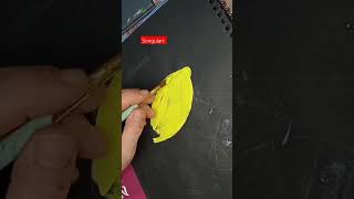 how to paint lemon  #acrylicpainting #tutorial #arts#shorts#songulart