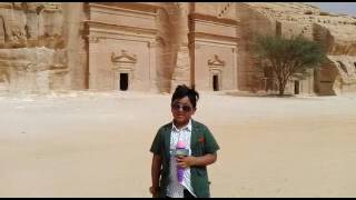 Kumayl Hussain the youngest Pakistani Reporter at Madain Saleh