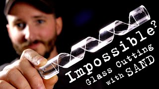 *Impossible* Glass Cutting With DIY Sandblaster