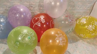 FLOWER BALLOON FUN POPPING LOTS OF BALLOONS PART#50#satisfying#asmr#balloon_boom#balloon#color#fun