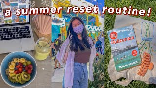 the ultimate summer reset routine! how to enjoy my own company in summer: a summer reset day!