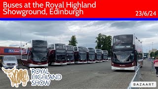 Buses at the Royal Highland Showground, Edinburgh • Bus Vlog 23/6/24