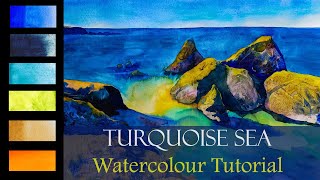 How to Paint a WATERCOLOR Seascape Using 3 Simple TECHNIQUES