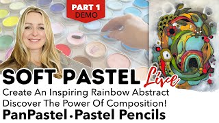 Live Soft Pastel Painting: Create an Inspiring Abstract with Rainbow Colors! - PanPastel