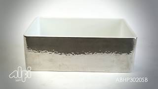 Hammered Platinum Fireclay Kitchen Sink