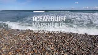 Waves at the Sea Wall- Ocean Bluff in Marshfield, Massachusetts