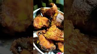 পুকুরের টাটকা রুই মাছভাজা/#fishfry #shorts