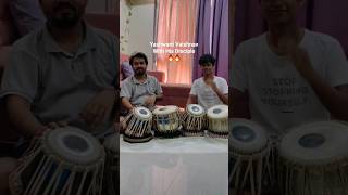 Yashwant Vaishnav With His Disciple New Tabla Video #shorts #yashwantvaishnav