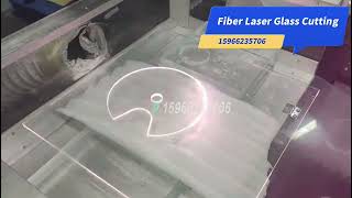 Half Circle Glass Special-Shaped Cup Laser Cutting #glasscuttingmachine #glasscutting #glassdrilling