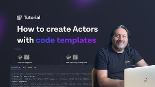 How to create Apify Actors with web scraping code templates