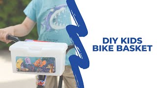 Easy DIY Kids Bike Basket (That's Upcycled Too!)