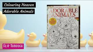 Colouring Heaven Adorable Animals | Flip through