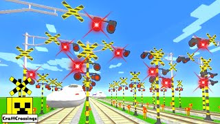 踏切 アニメ Train Railway Railroad Crossing Animation Minecraft   138